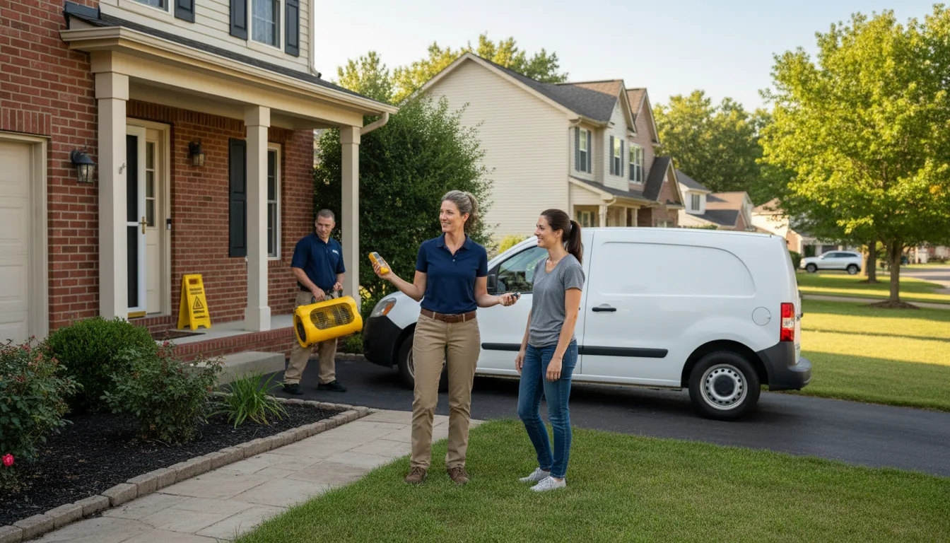 Water restoration image for Dehumidification And Cleanup Services in Ramseur, NC